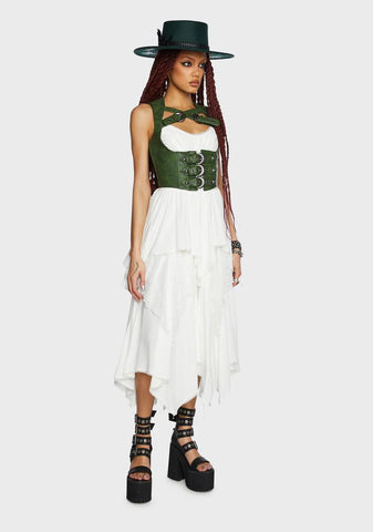 Tea Leaf Party Underbust Corset