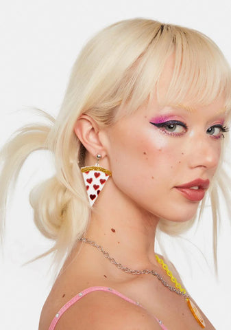 Can't Be Topped Pizza Slice Earrings