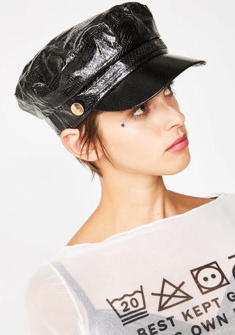 Backstage Bae Patent Hat