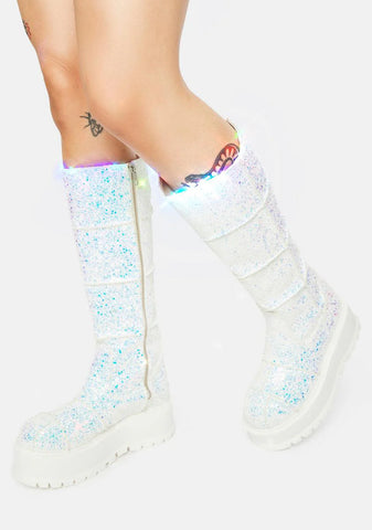Cerberus Glitter Platform Boots