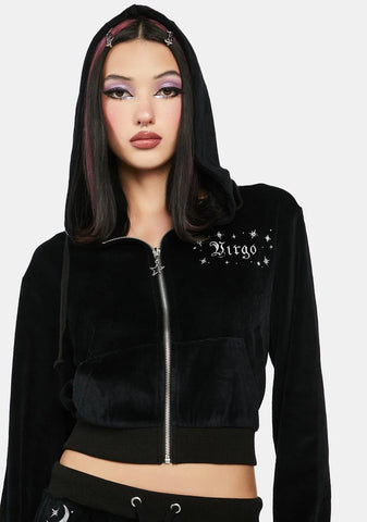 Vir-Go With The Flow Velour Jacket