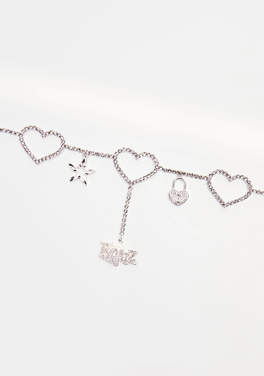 Spoiled With Riches Rhinestone Belly Chain