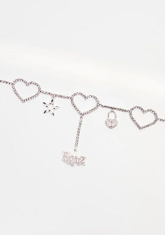 Spoiled With Riches Rhinestone Belly Chain