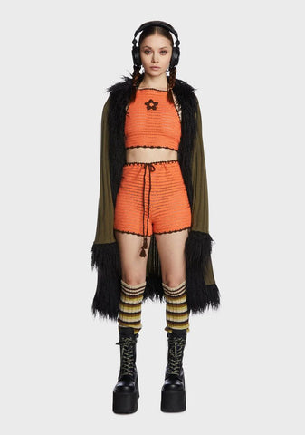 Crochet Halter Crop Top