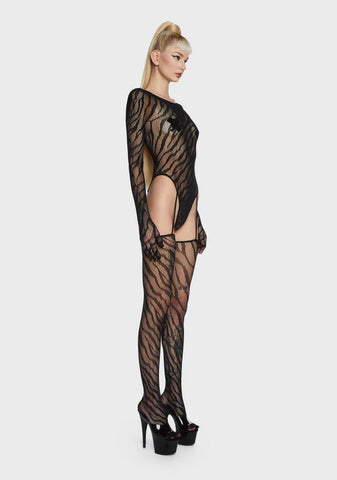 Simply Unhinged Fishnet Bodystocking