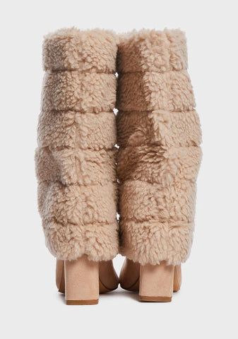 Tan The Lavish Life Faux Fur Boots