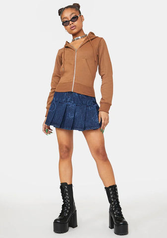 Tribal Hotfix Zip Up Hoodie