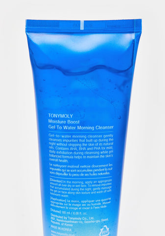 Moisture Boost Gel To Water Morning Cleanser