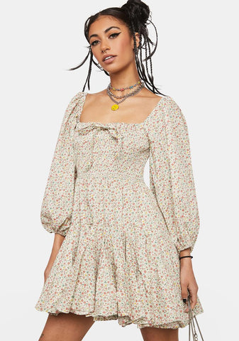 Come This Way Floral Mini Dress