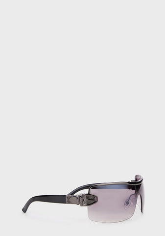 Eye Fair Shield Sunglasses - Black