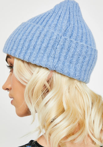 Sky Phone On Silent Ribbed Beanie