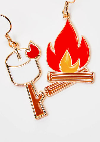 Let's Make S'mores Drop Earrings