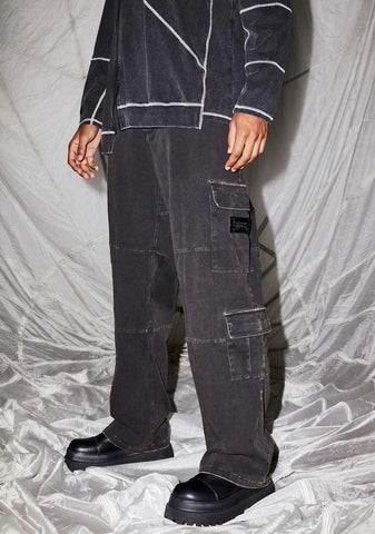 Reverb Unisex Washed Cargo Pants