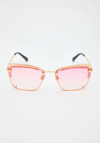 Ruby Clear Vision Rectangle Sunglasses