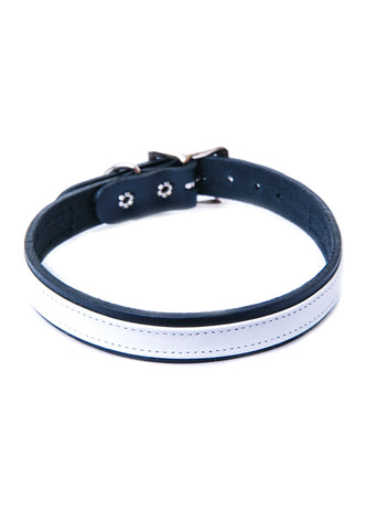 Strap Tease Leather Choker - Black