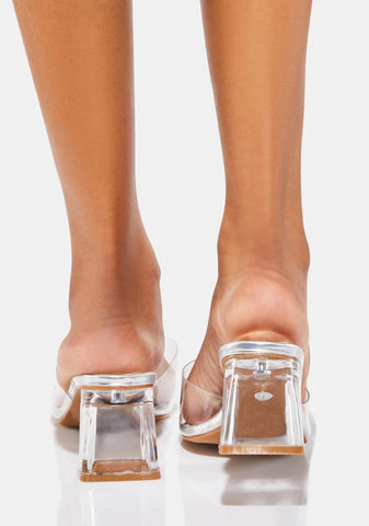 Call Your Bluff Clear Heels