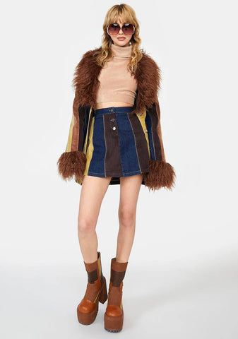 The Peace Train Mini Skirt