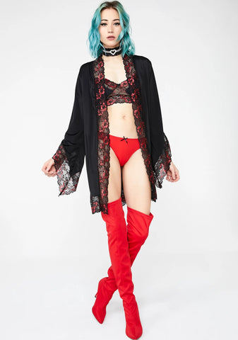 Silky Seductress Robe