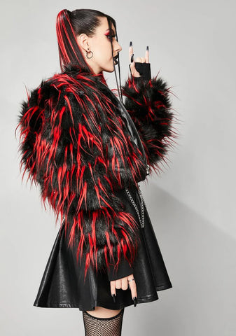 Can't Tame Me Faux Fur Jacket