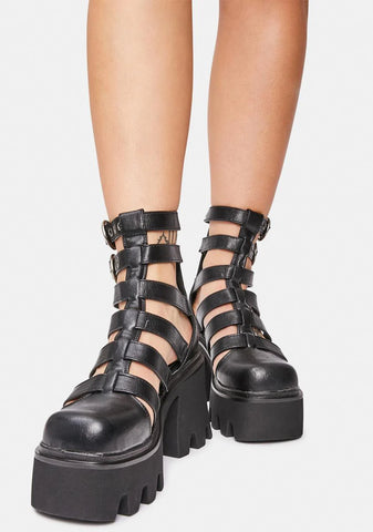 Hypnotized Chunky Platform Sandals