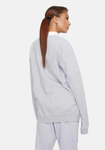 X Playdude Flowers Graphic Crewneck Sweatshirt