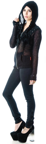 Lacing Sweater Hoody