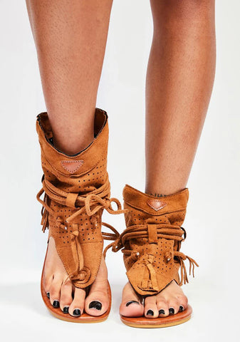 Camel Yates Gladiator Sandals