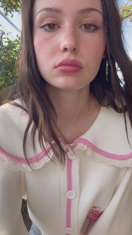 Berry Companions Knit Cardigan