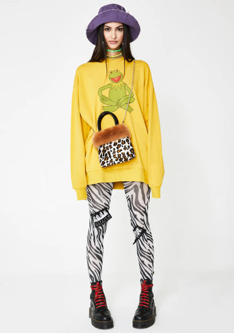 The Muppets Kermit Oversize Sweater