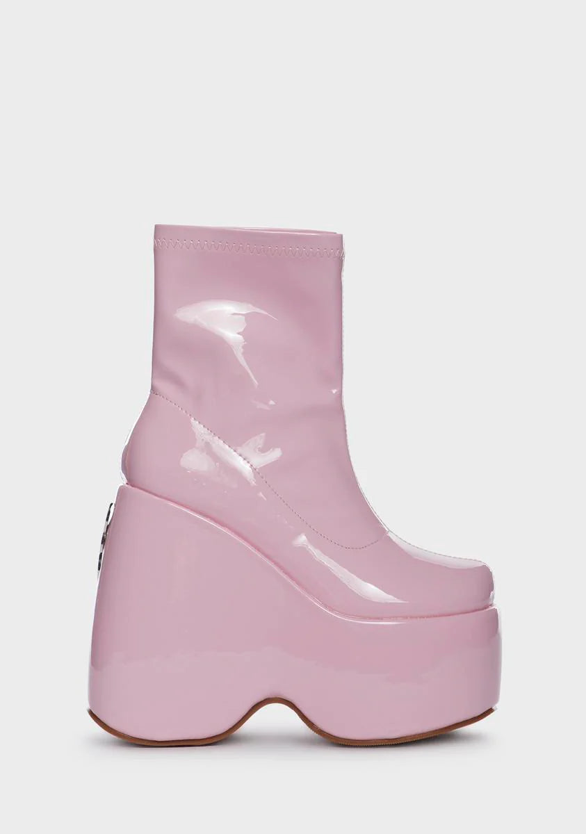 Baby Patent Say What You Mean Platform Boots