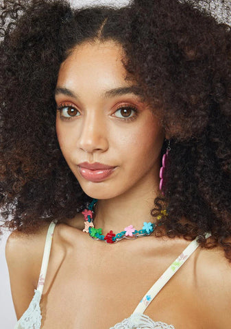 Sneak In Layered Flower Necklace