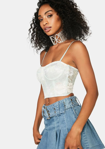 Secret Bloom Lace Bustier