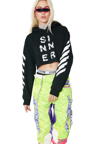 Sinner Cropped Hoodie