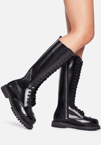 Riot-20 Unisex Knee High Boots