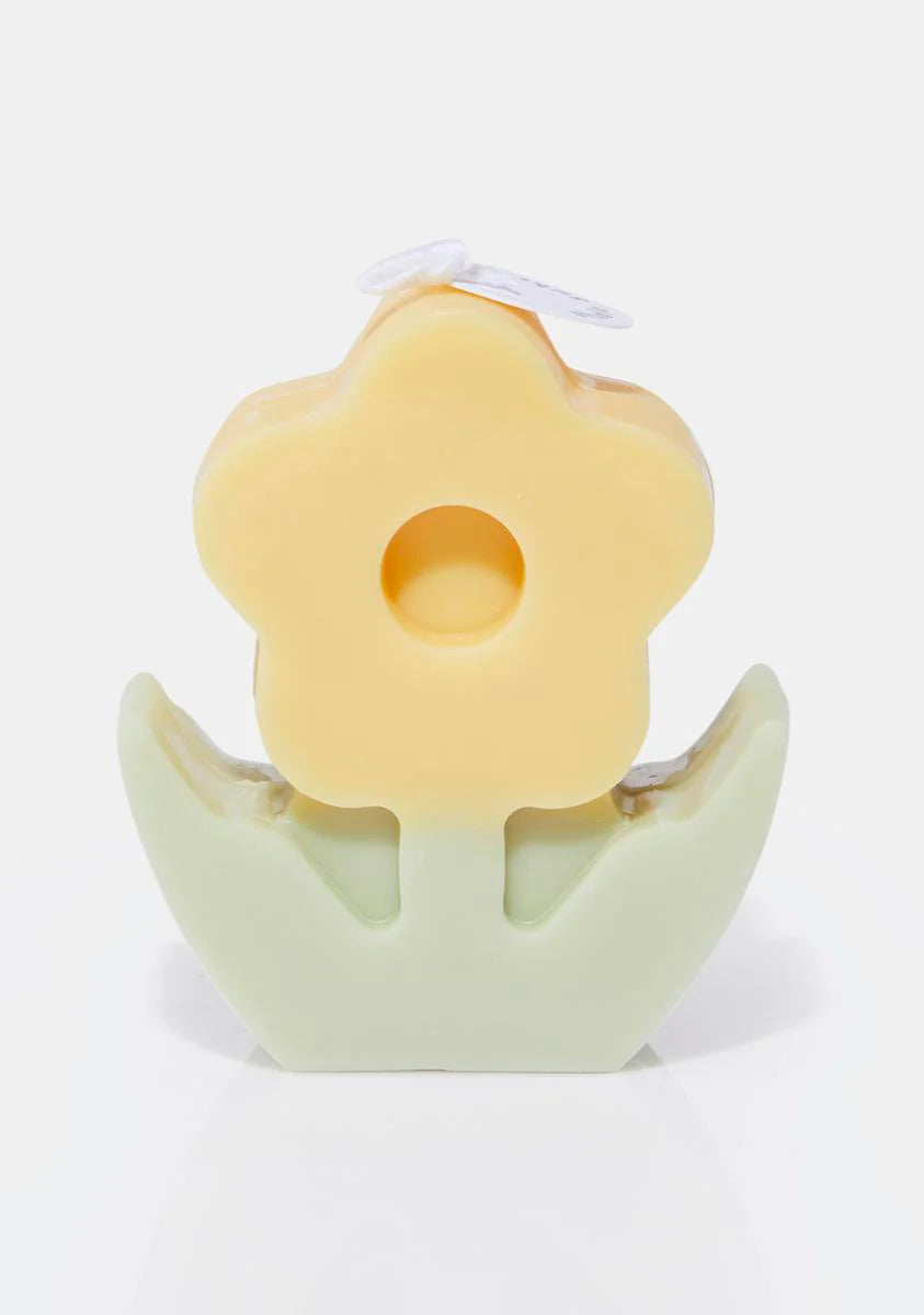 Yellow Flower Candle