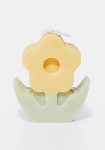 Yellow Flower Candle