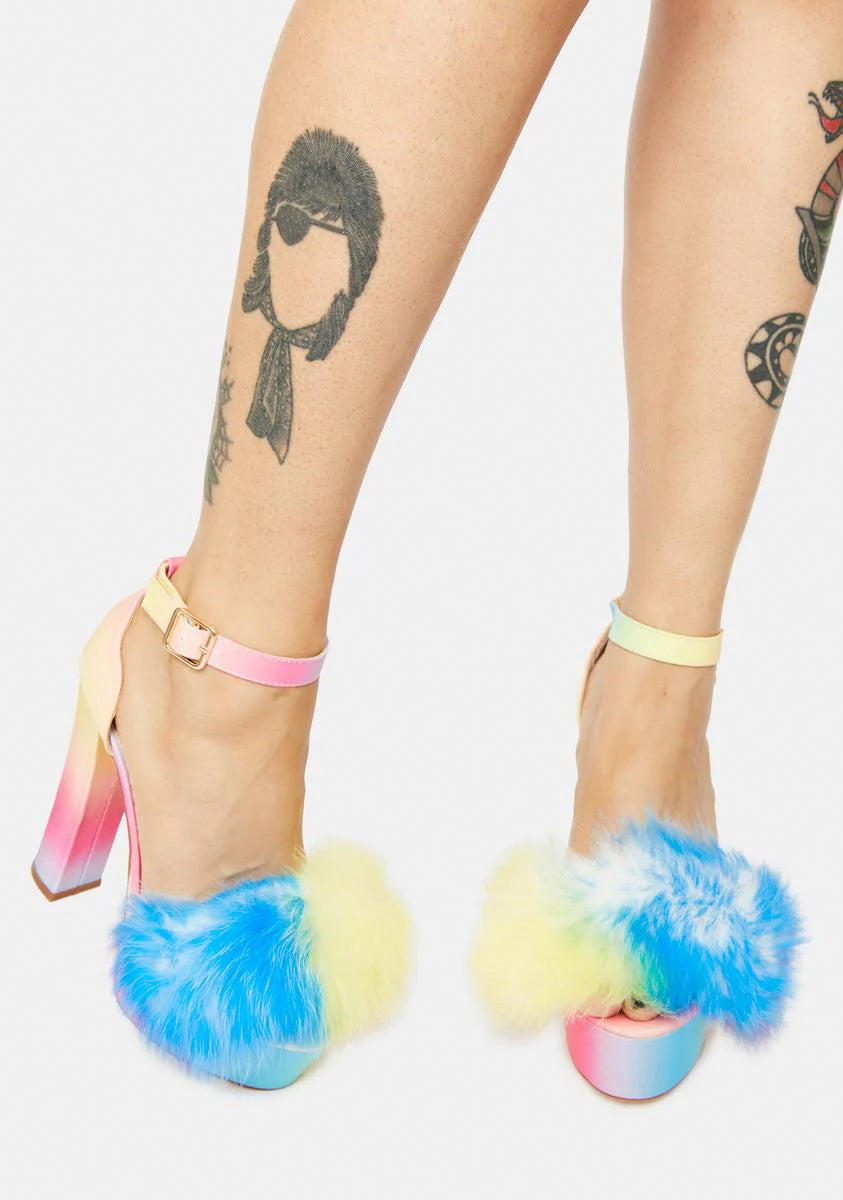 Sunset Mingle Platform Heels