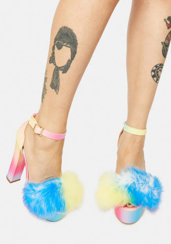 Sunset Mingle Platform Heels