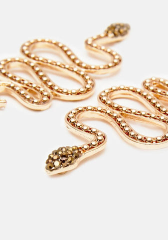 Snake in The Night Earrings