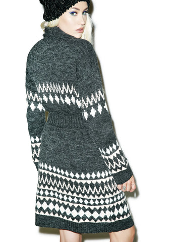 Sweet Like Chocolate Cardigan - Gray