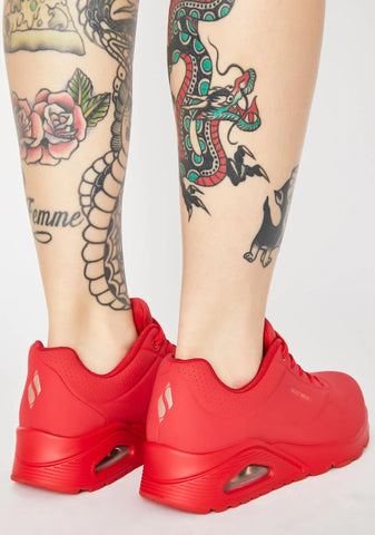 Red Stand On Air Uno Sneakers