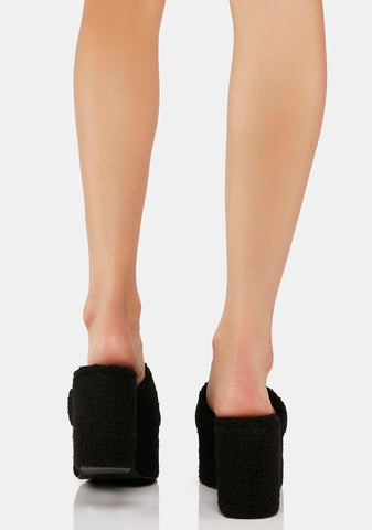 Black Mandee Platform Sandals