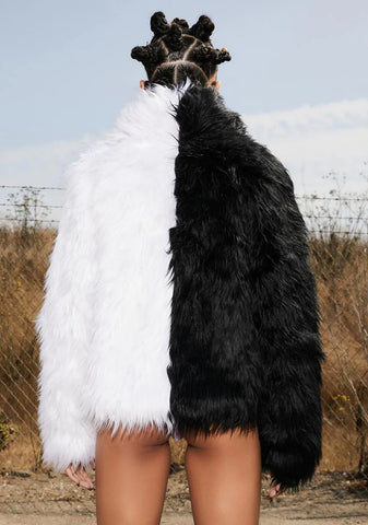 Balancing Act Faux Fur Jacket