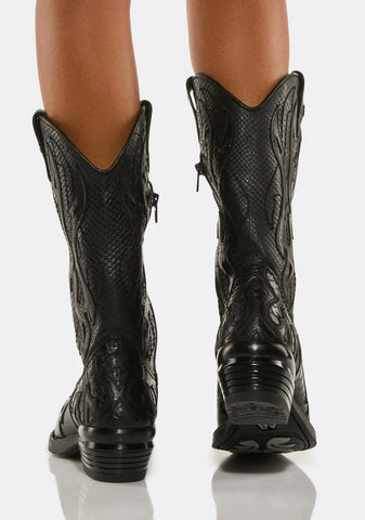 West C1 Leather Cowboy Boots