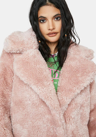 Baby Leading You On Faux Fur Coat
