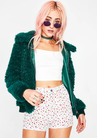 Rosy Cheeks Denim Shorts