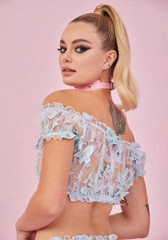 Butterfly Vivien Baby Noir Sheer Top