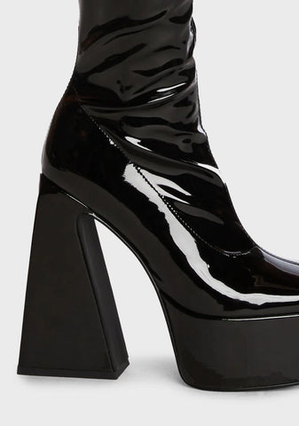 Wide Fit Amani Platform Boots