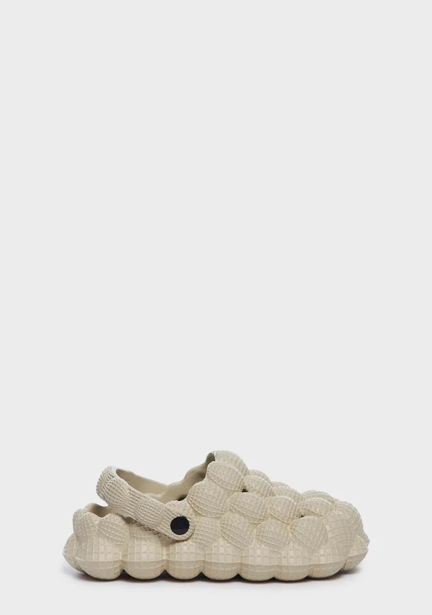 Natural Bubblin' Over Molded Clogs