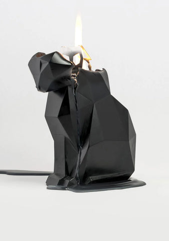 Black Kisa Cat Candle